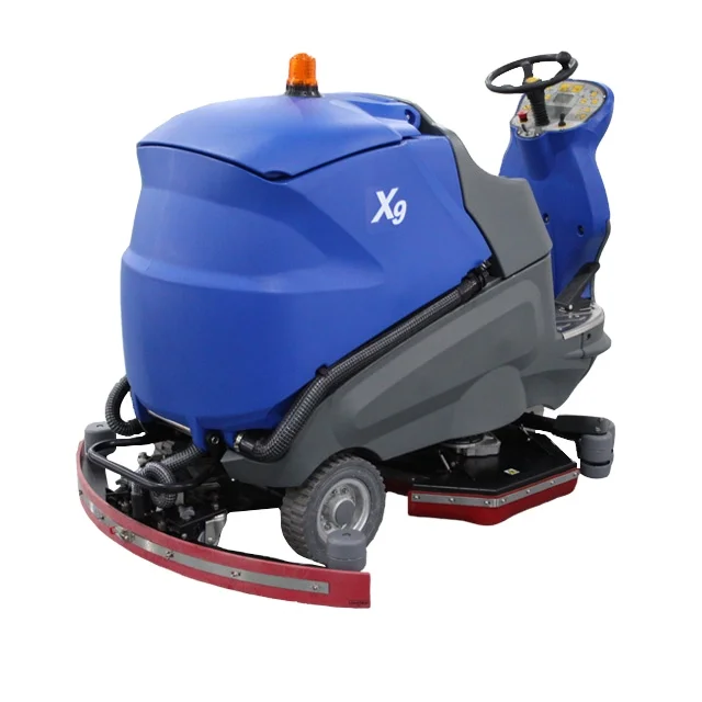 Battery Powered Concrete Floor Scrubber Cleaning Machine For Sale