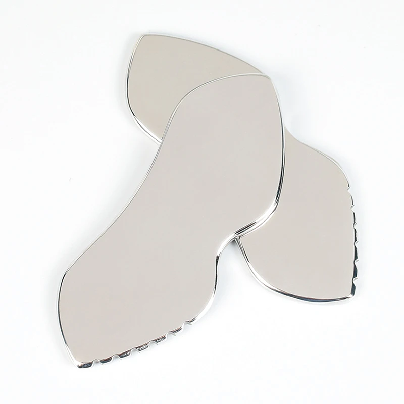 Custom Facial Guasha Board Comb Metal Therapy Body Scraping Massager 304 Stainless Steel Face Gua Sha Tools