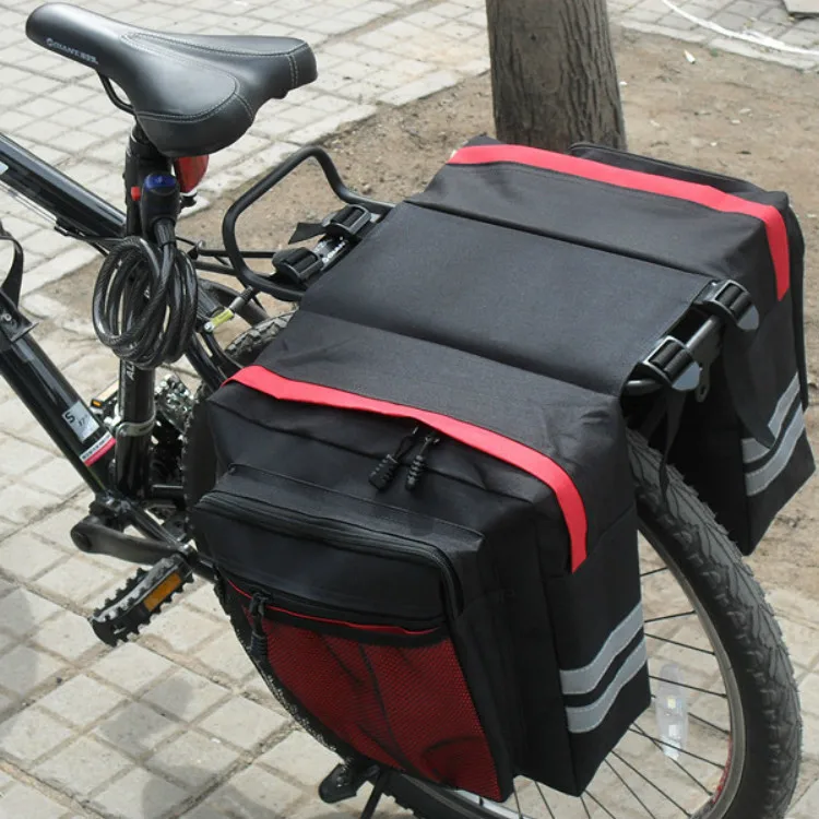100% Waterproof Bicycle Bag Bike Pannier Bag Cycling Pannier Rear Rack Big Capacity Bicycle Bag