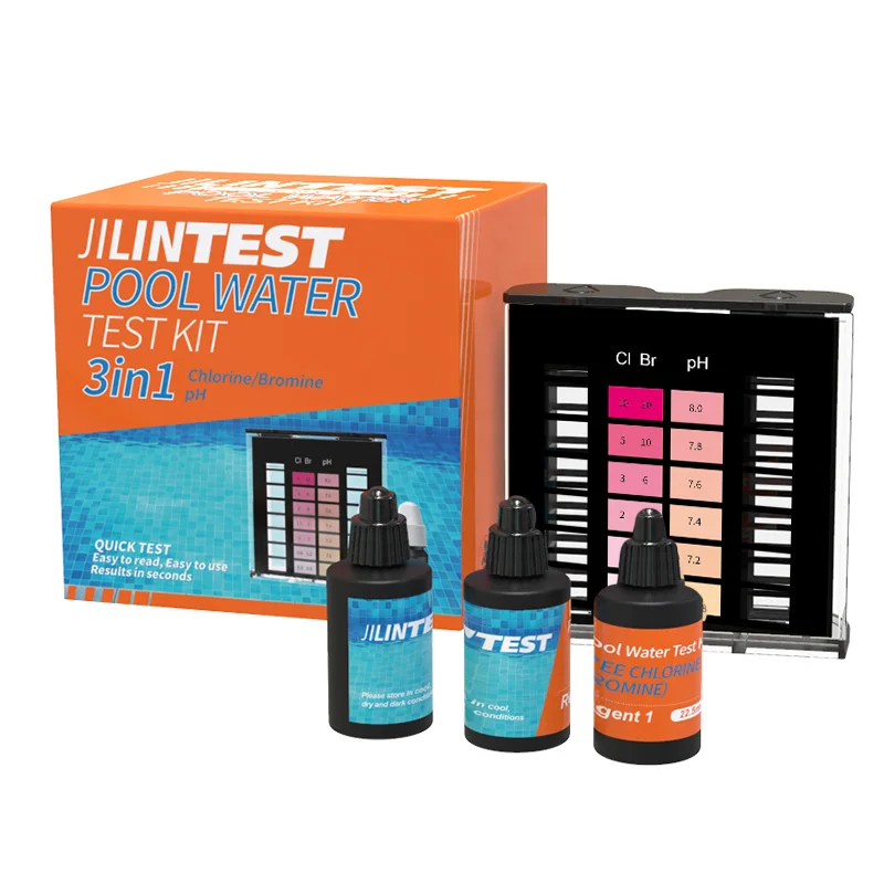 JILINTEST New Products New Packaging Pool water test Kit 3 in 1