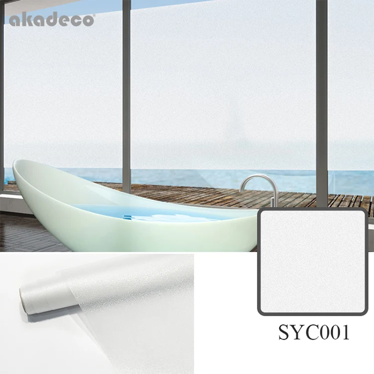 Wholesale Office Hotel Home Decor Bathroom Waterproof Cpp Static Material Self Adhesive Privacy Window Film