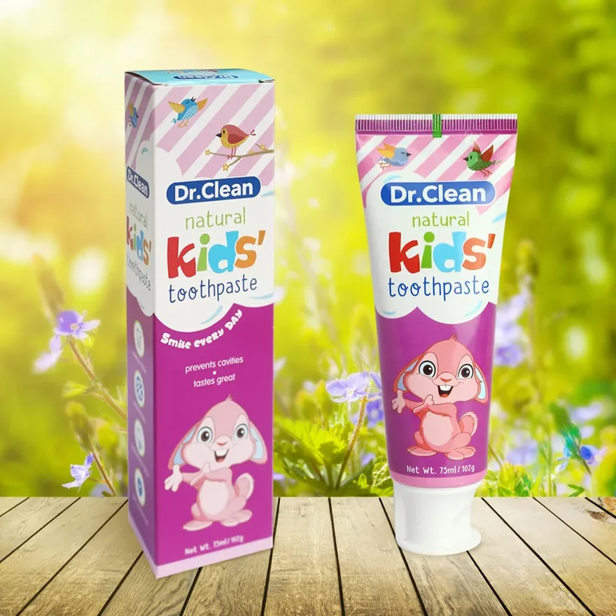 Basic Cleaning Bubble Gum Sweet Fruit Flavor Tooth Whitening Kids Toothpaste  For Sensitive Teeth