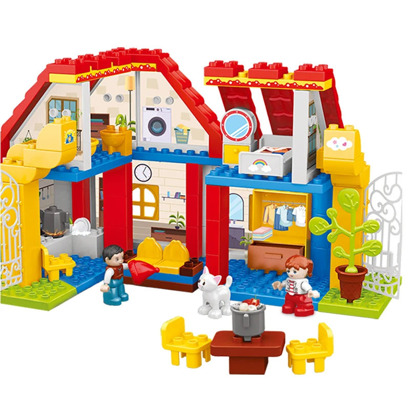 FiveStar 118pcs Large Granular Building Blocks OEM ODM Customization Educational Transformed DIY Bricks Toys for Kids Gifts