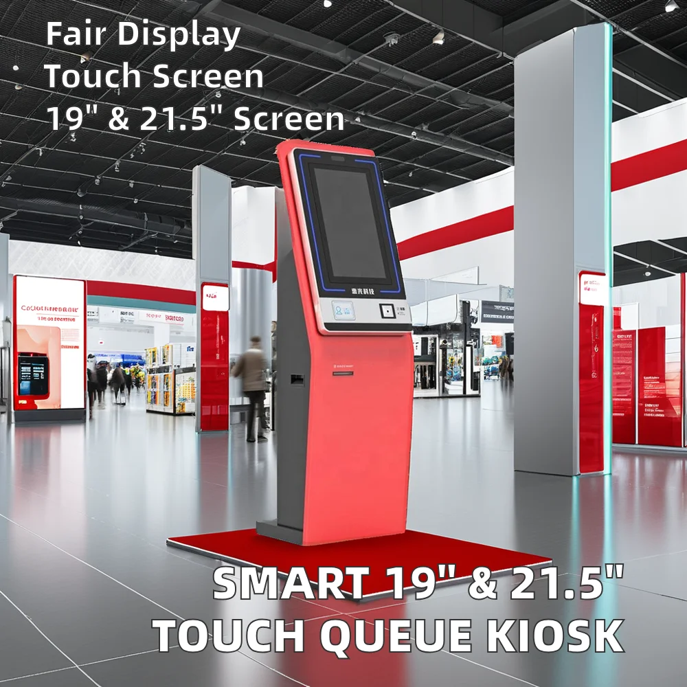 Self-Service Terminal All-In-One Machine 13.3-21.5 Inch Application for Bank Medical Hall Digital Signage and Displays