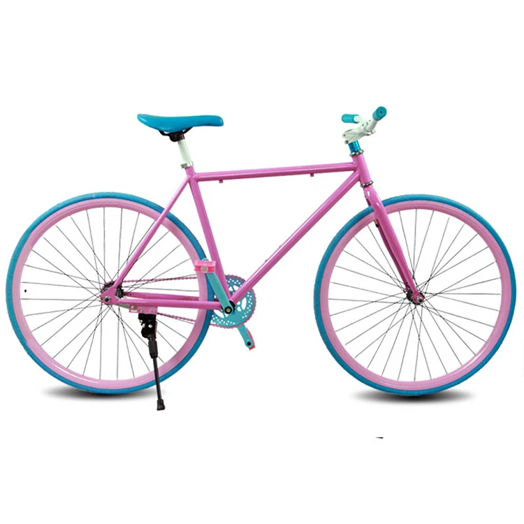 Beautiful 700C gray fixed gear Best Selling Made in China xe dap fixed gear with Nice Model and V Brake System