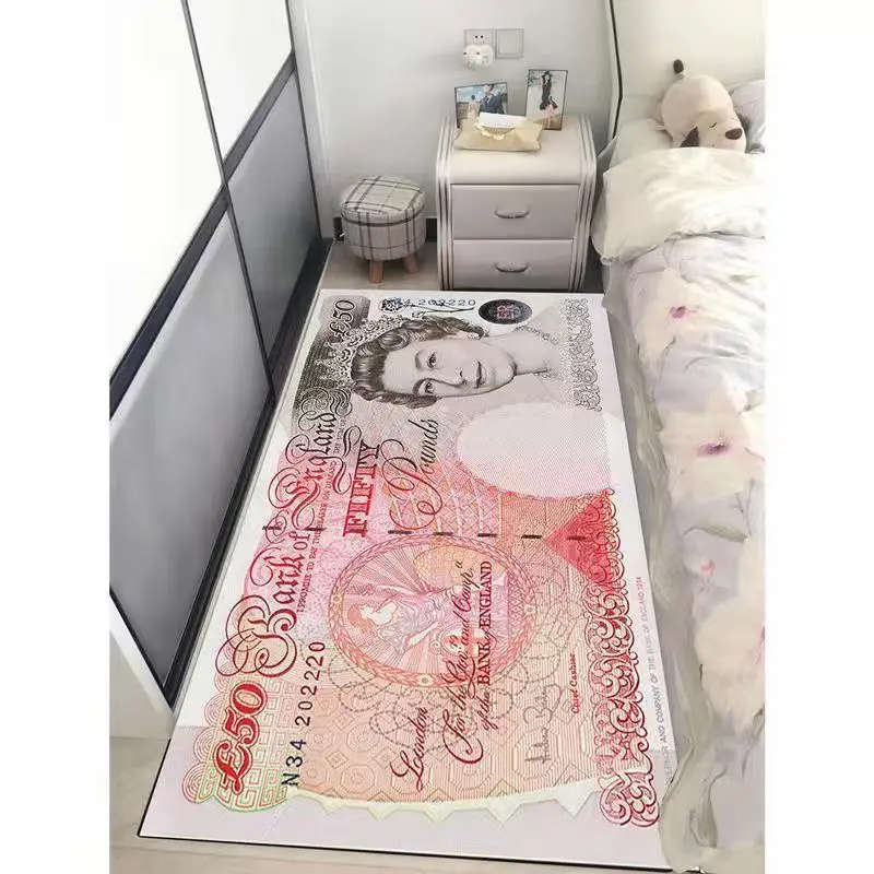 Money 100 dollar bill rug