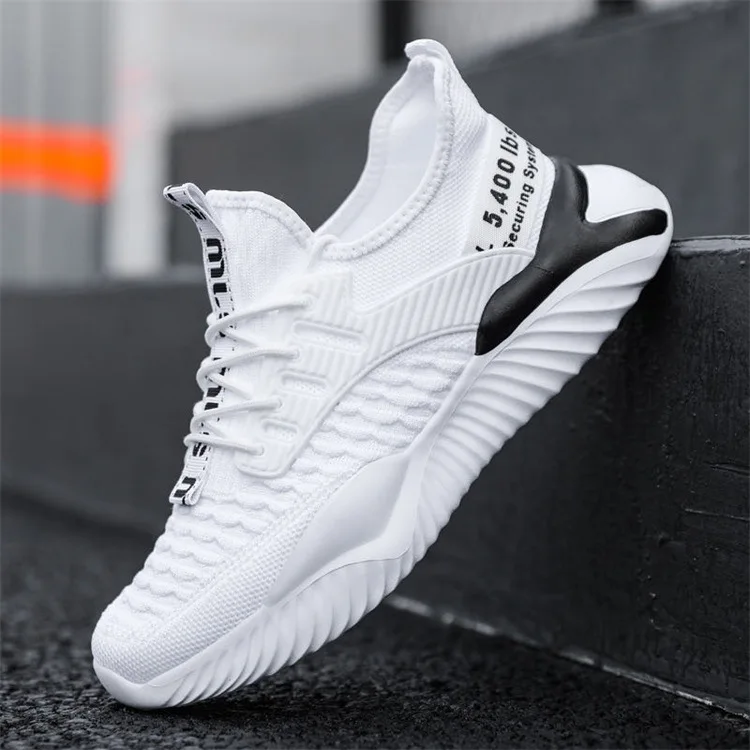 New Casual Mesh Shoes For Men Fashion Student Running Fashion Shoes Sports Breathable Flying Woven Mesh Shoes For Men