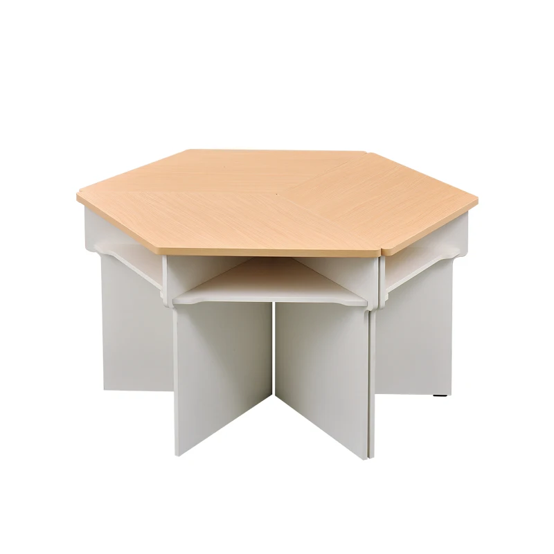 Montessori Kids Chair Kids School Octagon Children Study Table and Chair