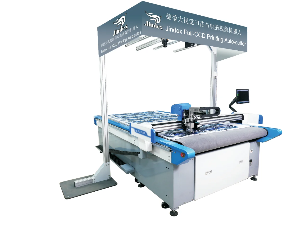 High Quality Knife Cutting Machine with CCD Camera For Leather, China Supplier Oscillating Knife Cutter Hot Sale