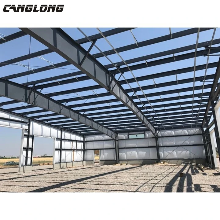 Сборный склад со стальной конструкцией, используемый для склада/цеха/офиса/выставочного зала