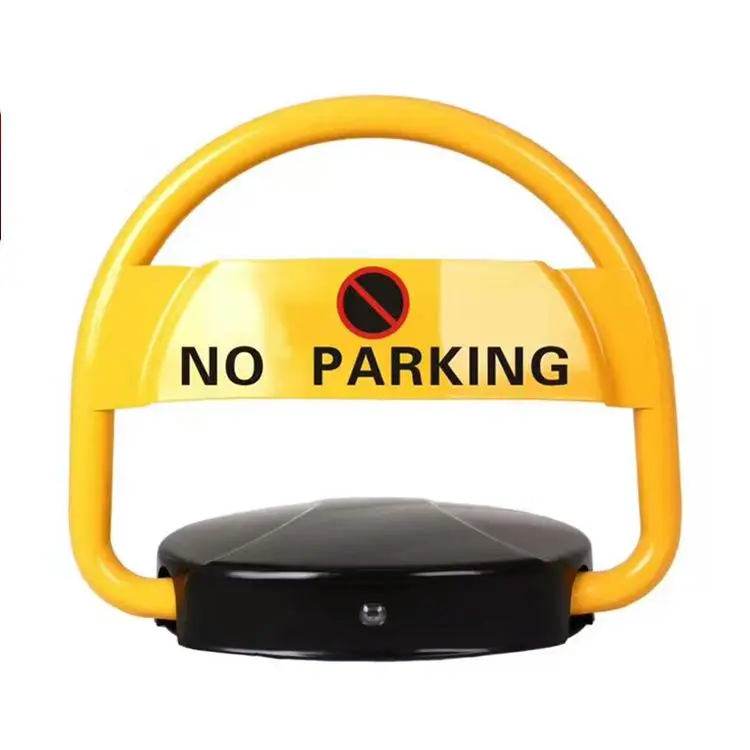 Smart Solar Automatic Remote Control Steel Lock Traffic Barrier for Vehicle Space Location in Parking Lot Enhances Road Safety