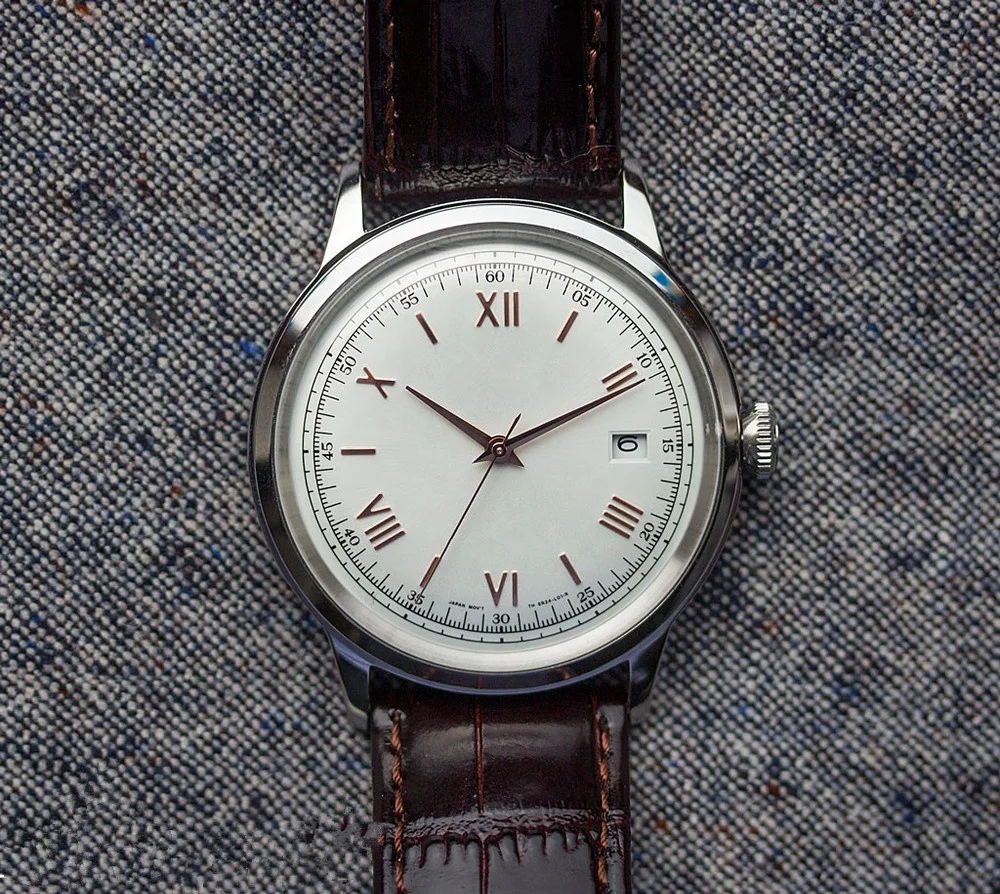 High Quality OEM Italian Genuine Leather Strap Mechanical Quartz Women Ladies Watch