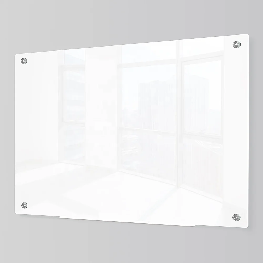 
Hot sale clear tempered magnetic glass whiteboard rectangle with magnets in stock 