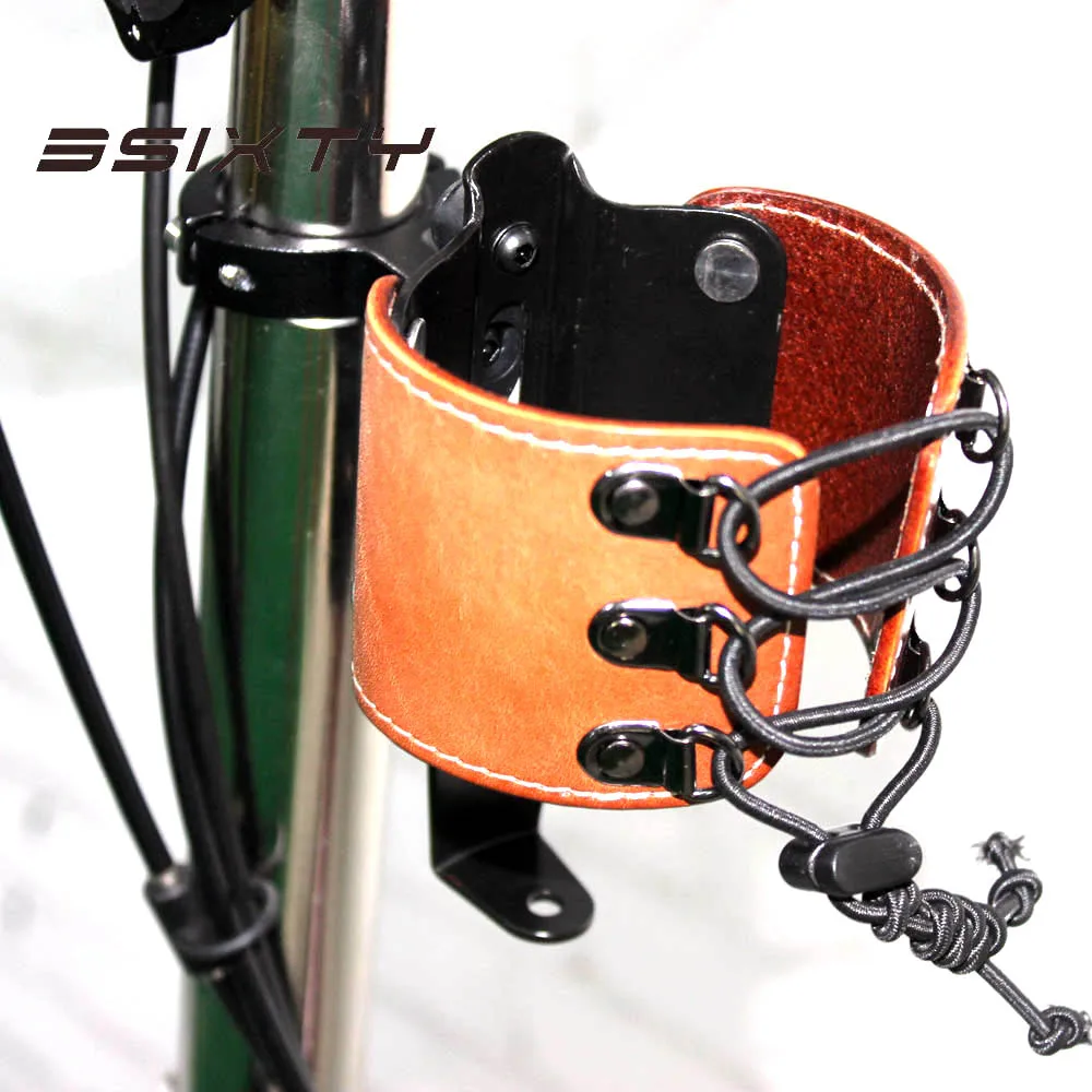  Genuine Leather Water Holder Bottle Cages for Road Bicycle & Brompton