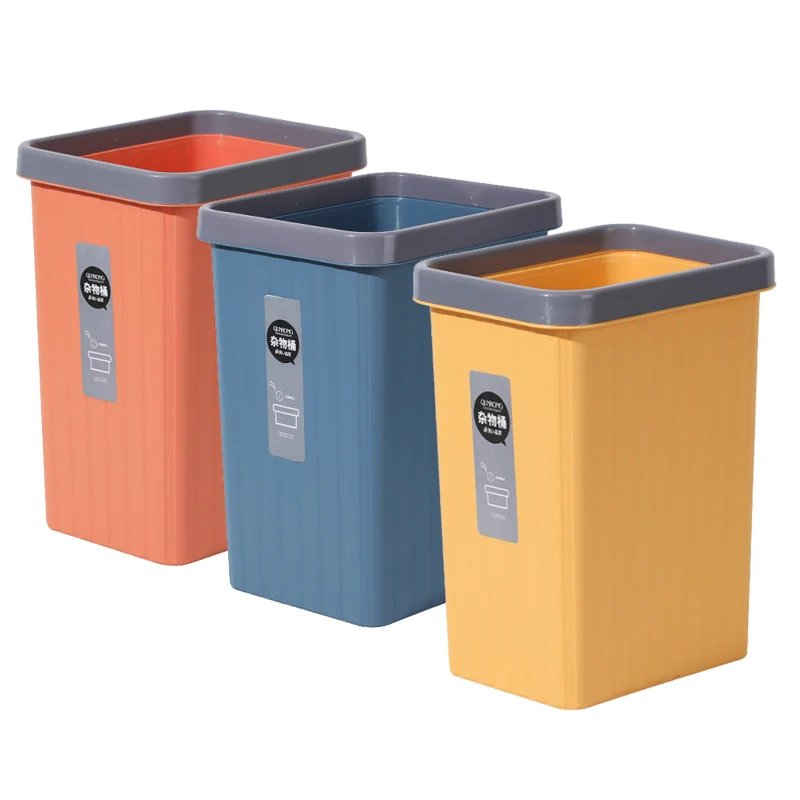 Factory Wholesale Price Hotel Room Rectangular 5L Plastic Stackable Trash Bin For Exporting