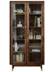 Modern minimalist design style solid color can be combined with custom bedroom storage cabinet solid wood bookcase