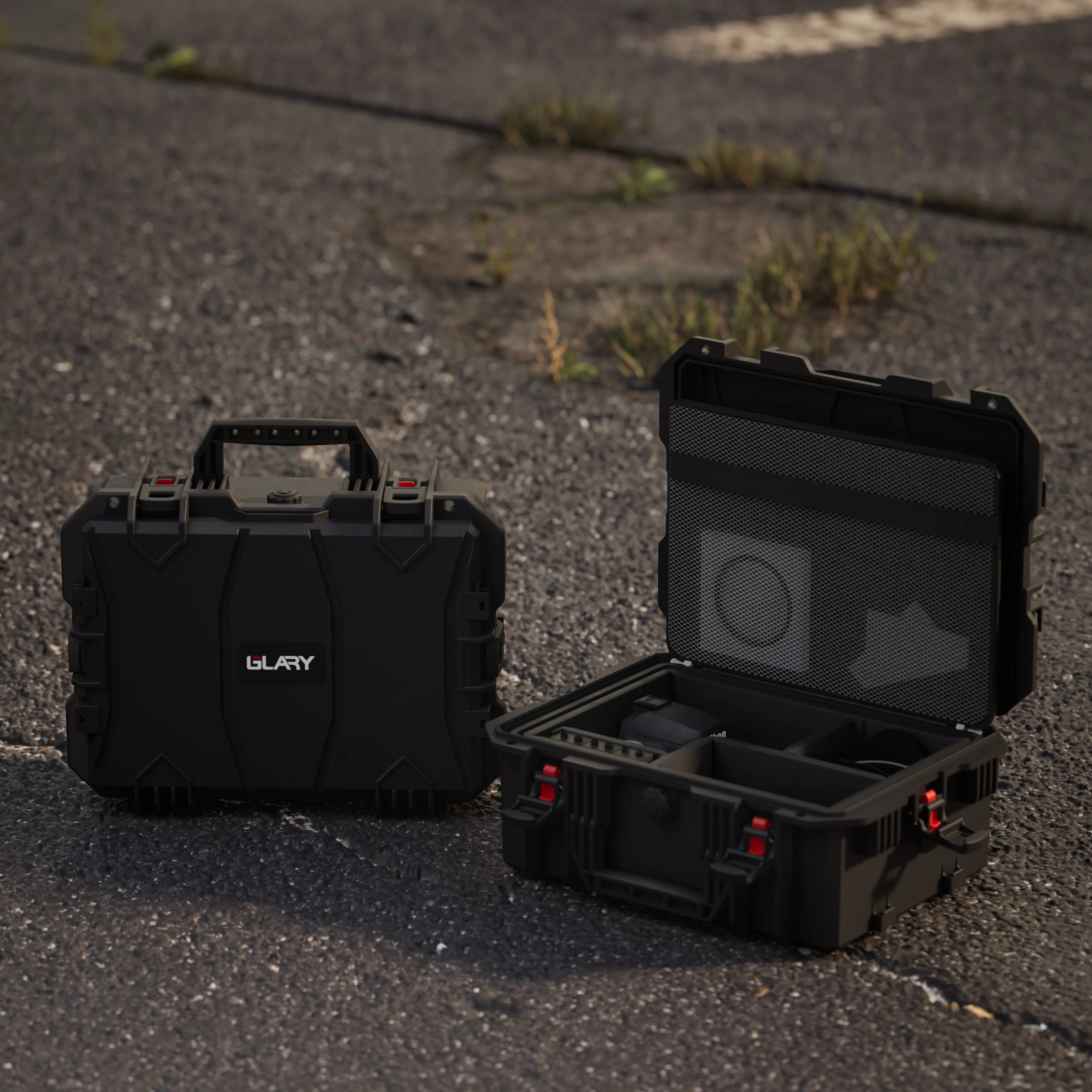 GLARY heavy duty camera case bag for photography shockproof camera box case dustproof customized camera bag case with Velcro