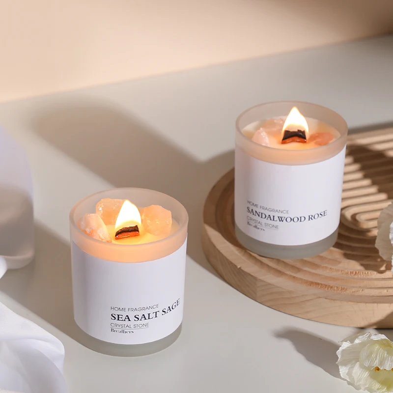 Wholesale Soy Wax Sweet Basil Vanilla White Clove Fragrance Scented Candles