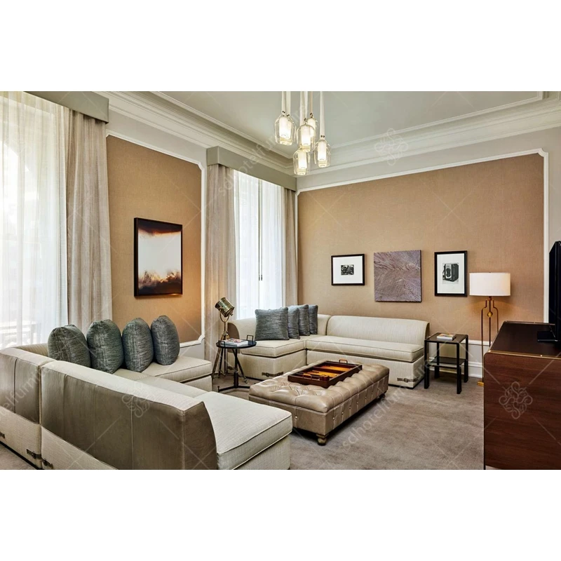 Luxury Collection Hotel furniture Deluxe 5 Star Hotel Bedroom Sets