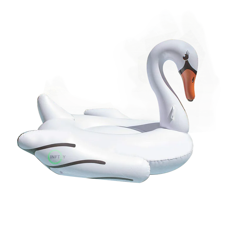 Factory Sale big Swimming Pool Float Rider, Swan Inflatable Rider Pool Floating Chair Inflatable Water Toy Air Ride-on