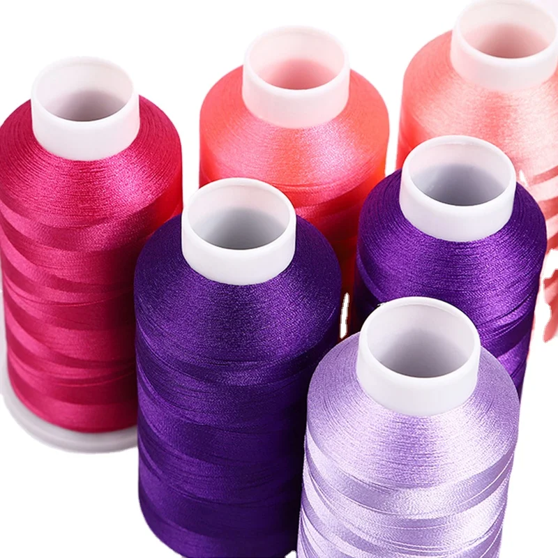 Trilobal Polyester Embroidery Thread 40wt 120d/2 for High Speed Computer Embroidery
