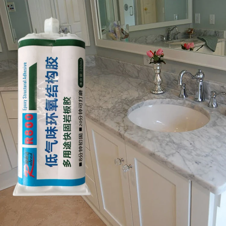 R800 waterproof epoxy resin ab slated glue granite countertops kitchen sealant quartz slab kitchen countertop sealant