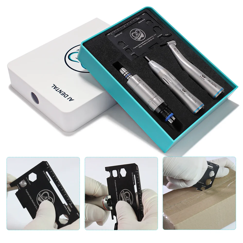 S3-M205LGS4 низкоскоростной набор наконечника 1:1 контрагента с прямым светодиодным двигателем стоматологических инструментов 4 отверстиями