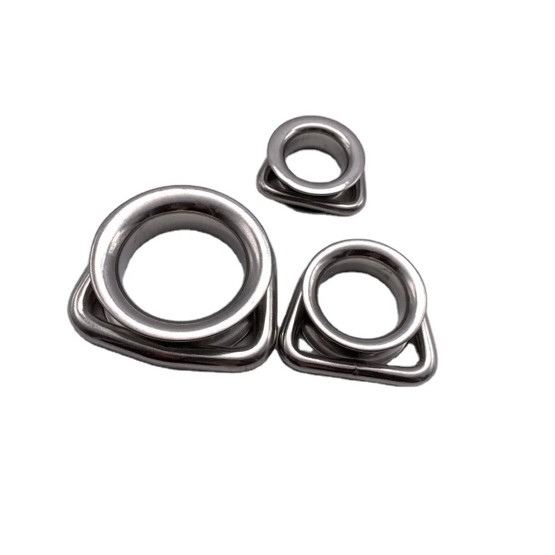 Factory Stainless Steel 316 Thimble D Ring Thimble Wire Rope Thimble with D ring