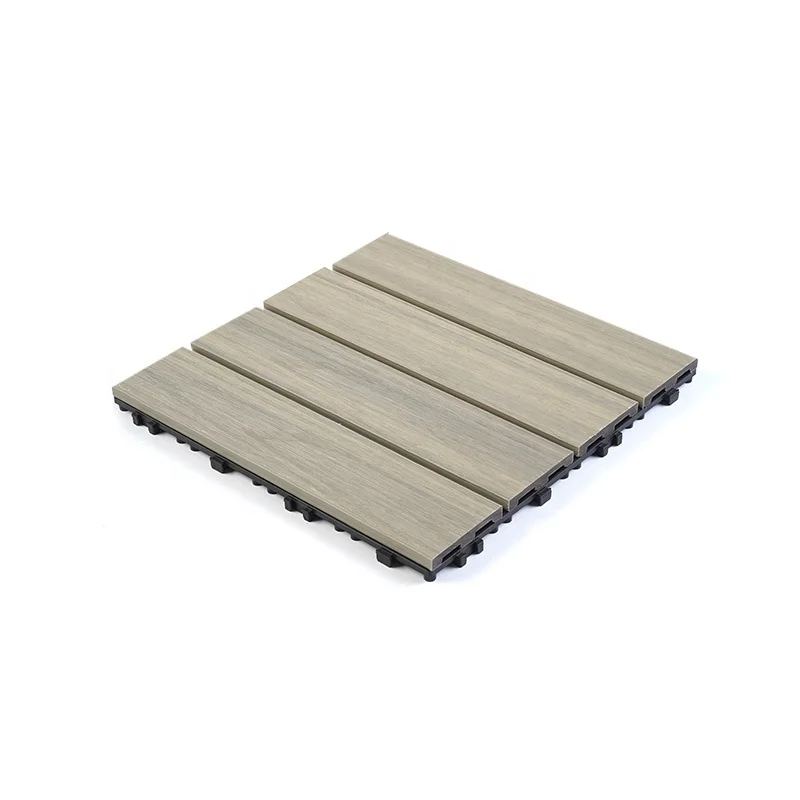 30x30 patio composite backyard wood outdoor flooring WPC DIY interlocking Decking Tile