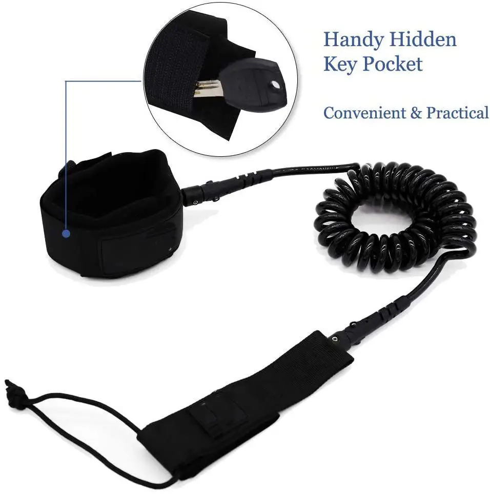 Surf Board leash Custom Logo TPU Surfboard Leg Rope Strong Leash Cord for Surfing Leg Rope for Paddle Board and Kayak