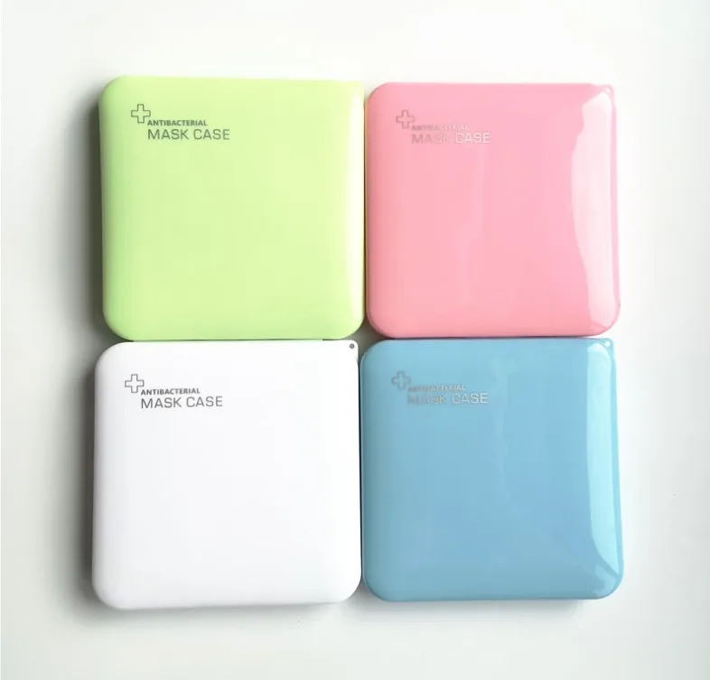 
2020 KN95 MASK Portable Reusable Anti-bacterial PP Plastic Eco-Friendly Mask Case face masks Storage case 