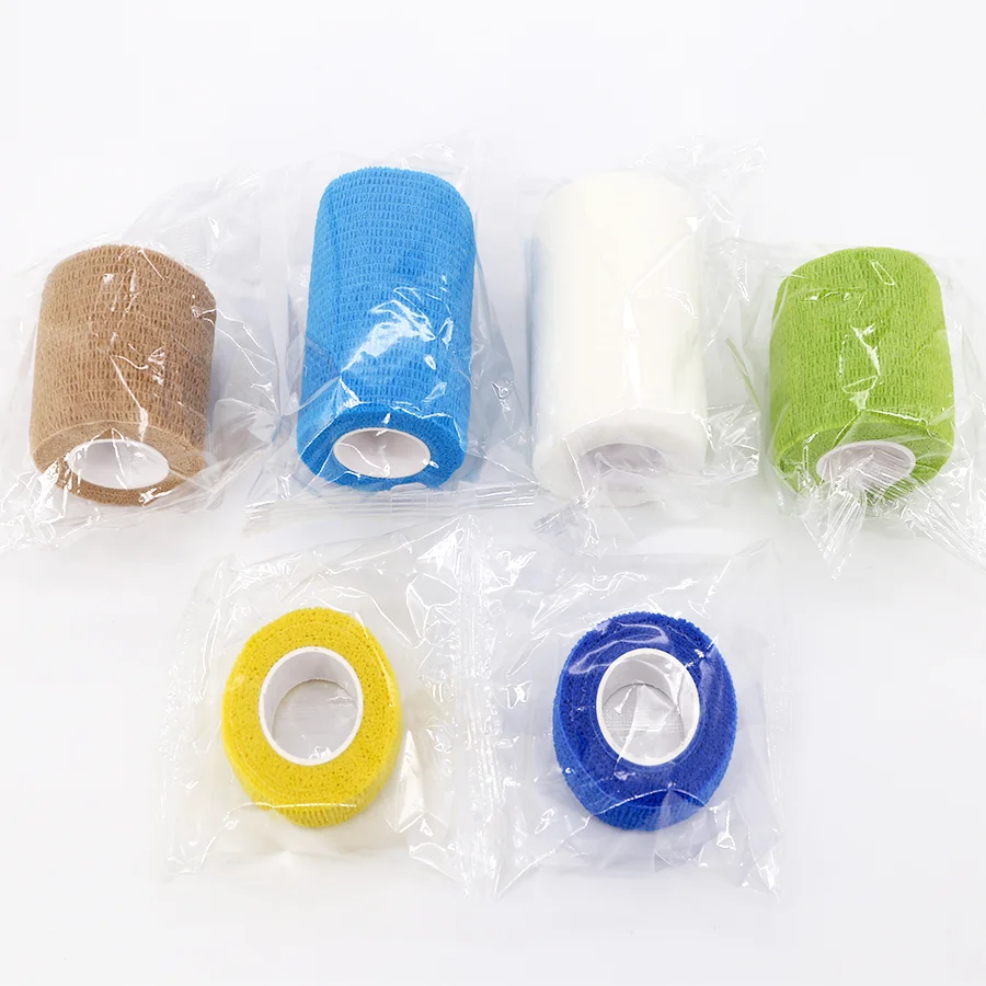 All Colors Non Woven Elastic Cohesive Bandage Self-Adhesive Pet Bandage
