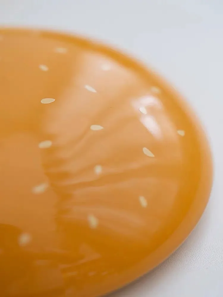 Creative Ceramic Plate Relief Hamburg Ceramic Tableware set