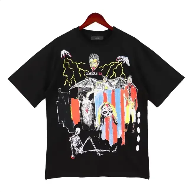 wholesale clothing fashion Unisex T-Shirt Blank Printed Design Clothes Amirys OEM Custom T-Shirt