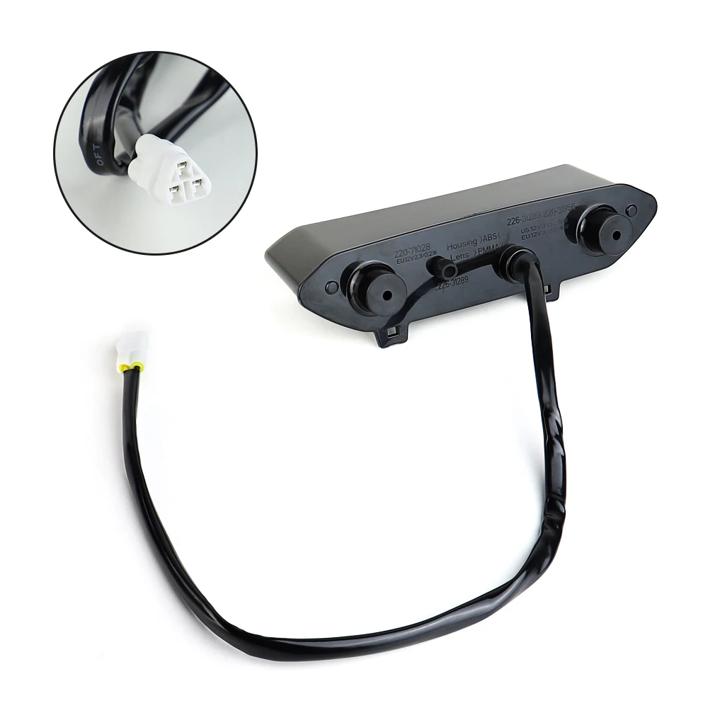 Black Led Tail Light Brake Lamps Tail Lamp  Kit for Yamaha Raptor 700R 700 R YFZ450R YFZ450X