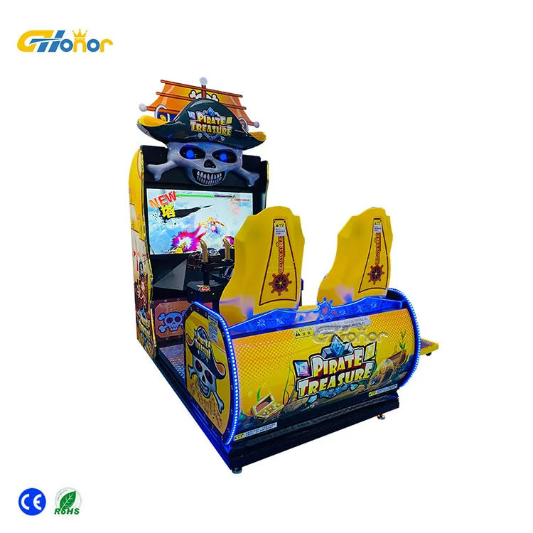 Large amusement park interactive shooting games two person pirate ship game console shooting game factory direct sales