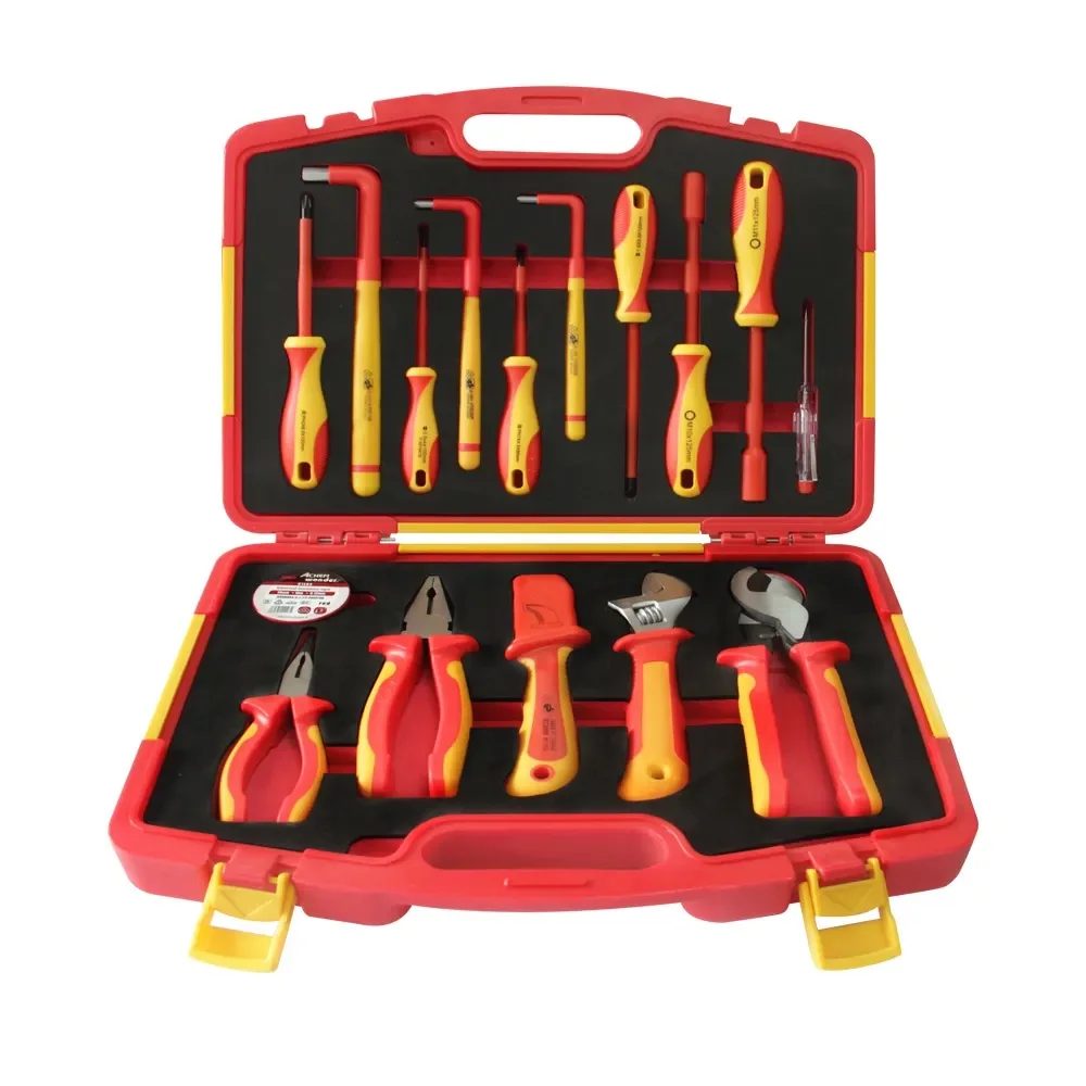 Hot Selling Insulated Injection Screwdriver pliers voltage testing pencil Hand Tools Set for Home Repair