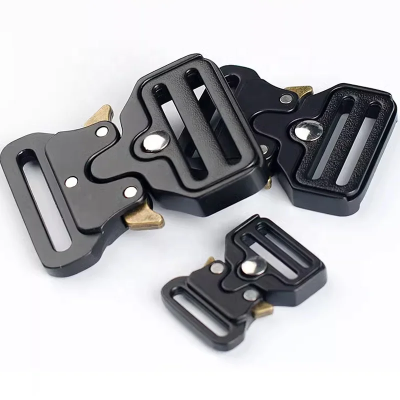 Custom LOGO Multiple Sizes Cobra Buckle Bag Adjuster Metal Quick Belt Release Buckle