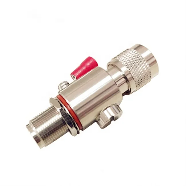 DC-3Ghz/6 ГГц N штыревой в N гнездовой разъемы на перегородке и коммутационных перенапряжений n-типа от перенапряжения переменного тока