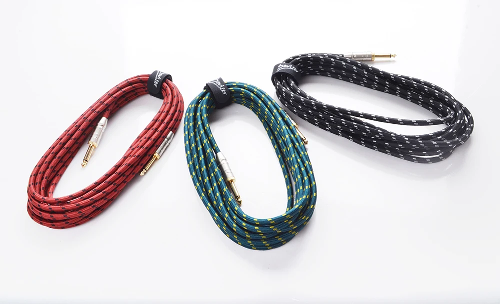 Smiger wholesale factory price copper Metal male connecter 3M acoustic electric accessories guitar cable in stock