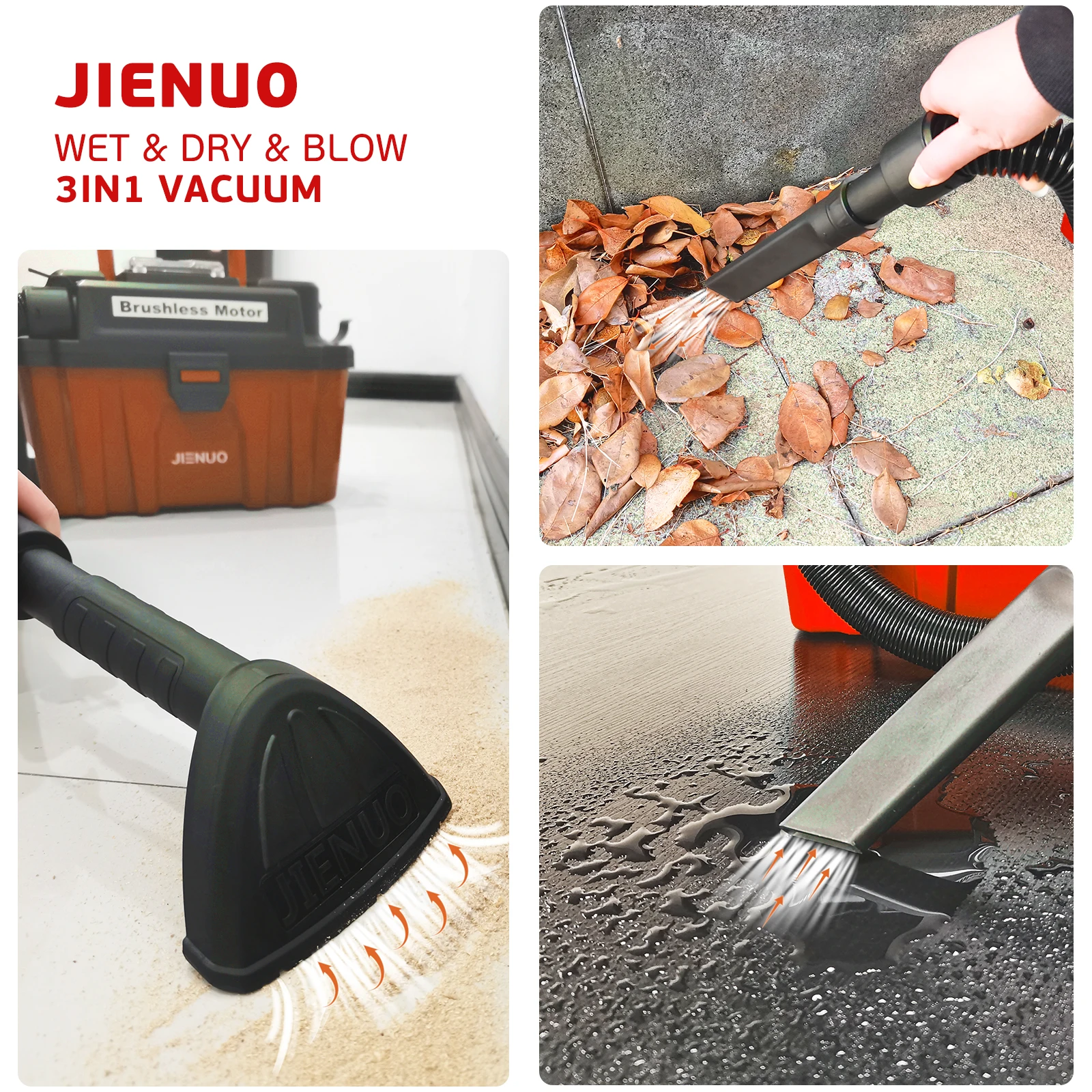 Пылесос для сухой и влажной уборки с бесщеточным двигателем