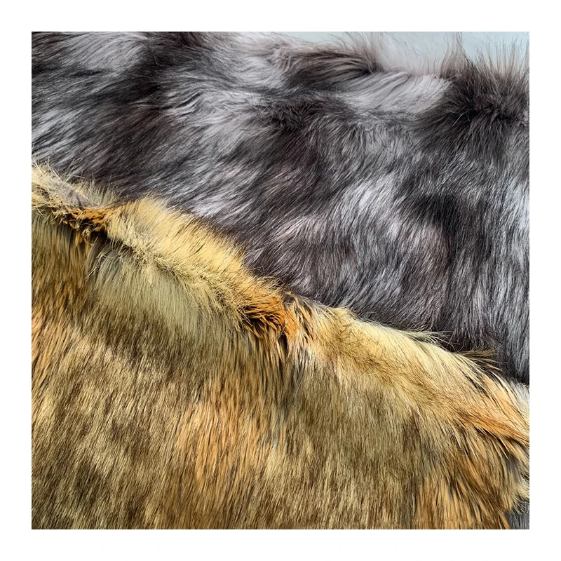 Used For Garment Collar Long Pile Acrylic Polyester Fur Fake Faux Fur Fabric