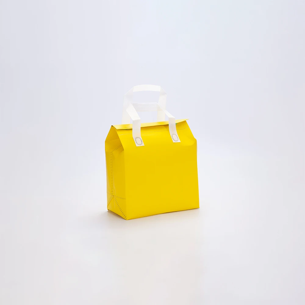 Wholesale customized insulation bag restaurant yellow thermal insulation cold storage bag