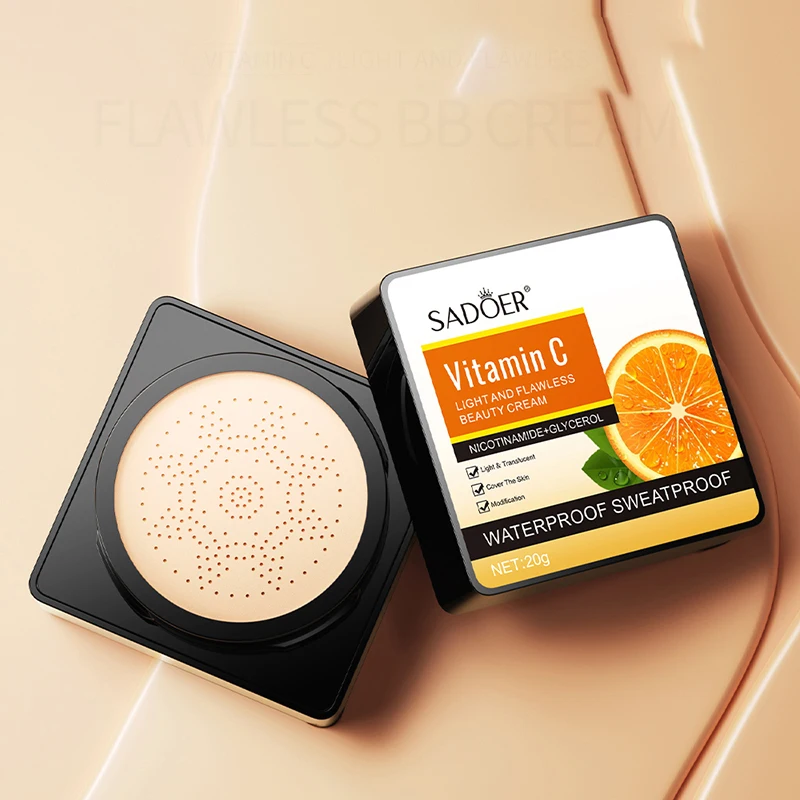 SADOER ODM private label organic whitening makeup base cream moizturizing skin moisturizing beauty makeup foundation