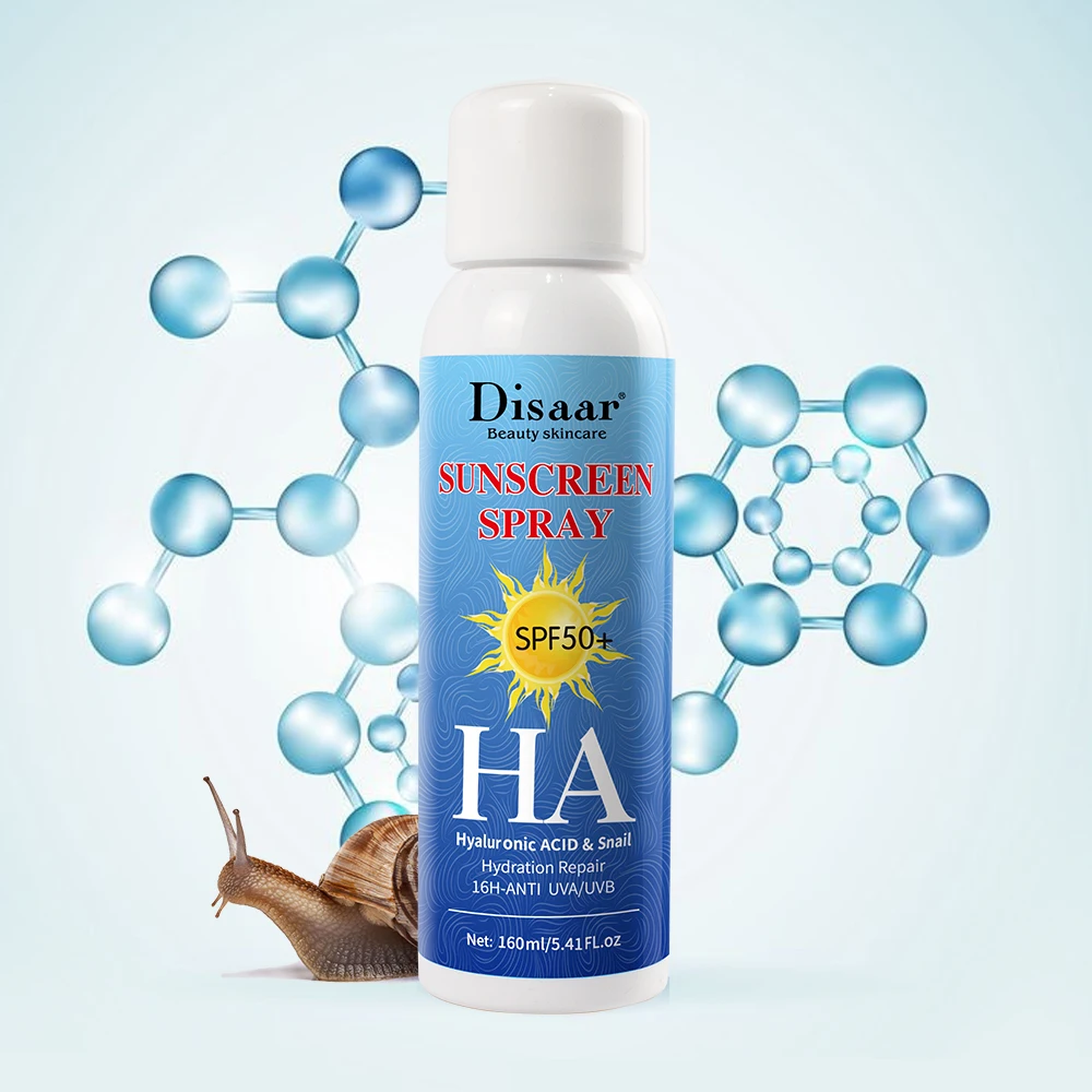 Disaar Солнцезащитный спрей Гиалуроновая кислота Улитка увлажнение spf50 +