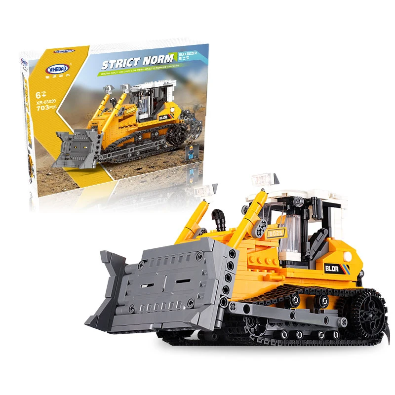 Xingbao 03039 Technic Series Engineering Car Building Blocks Bulldozer Model Building Toys for Kids