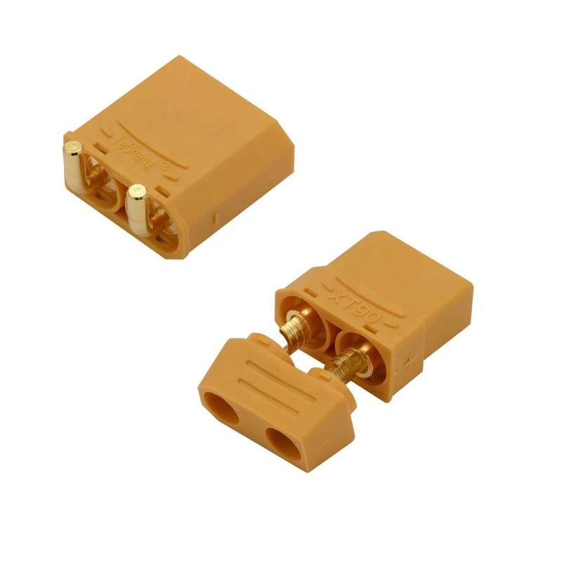 High current battery connector XT90 XT60 XT30 panel mount right angle male female plug for electrical devices