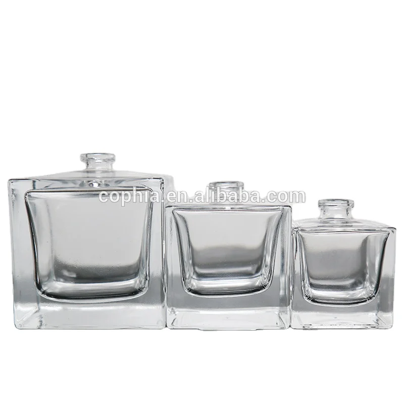 Perfume glass bottles Square bottle