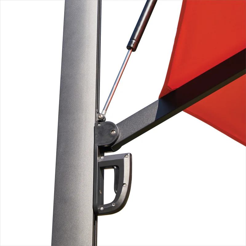 Hot Sales Outdoor Solar Power Umbrella UV protected Garden Parasol with Plastic Water Filled or Marble Base