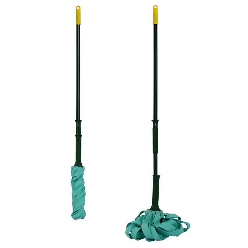 Household Wholesale Non Woven Cloth Head Swivel Dust Self-Twisting Mop Trapeadore Twist Floor Mop